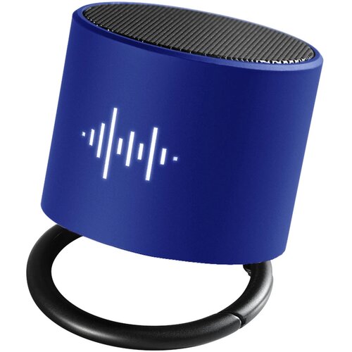 SCX.design S26 speaker 3W voorzien van ring met oplichtend logo Reflex blue/Zwart