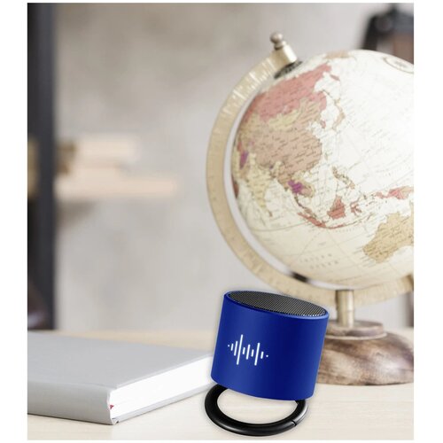 SCX.design S26 speaker 3W voorzien van ring met oplichtend logo Reflex blue/Zwart