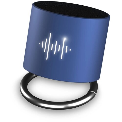 SCX.design S26 speaker 3W voorzien van ring met oplichtend logo Mid red/Zwart