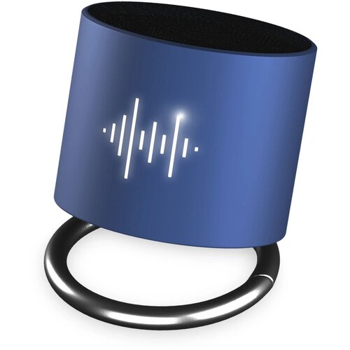 SCX.design S26 speaker 3W voorzien van ring met oplichtend logo Mid red/Zwart