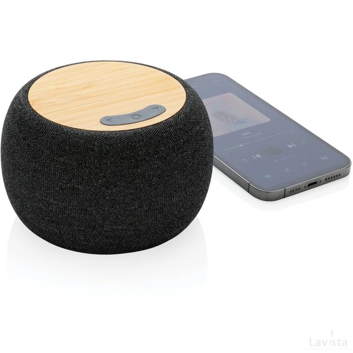 RCS Rplastic/PET en bamboe 5W luidspreker antraciet