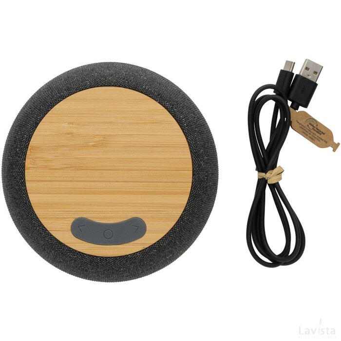 RCS Rplastic/PET en bamboe 5W luidspreker antraciet