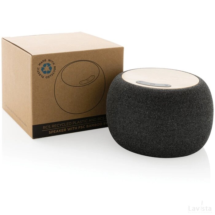 RCS Rplastic/PET en bamboe 5W luidspreker antraciet