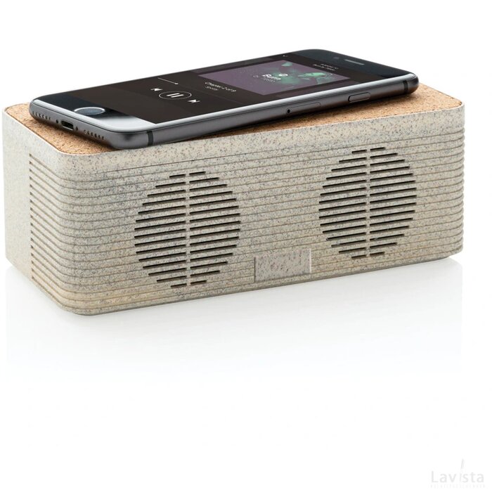 Tarwestro 5W speaker met draadloze oplader bruin