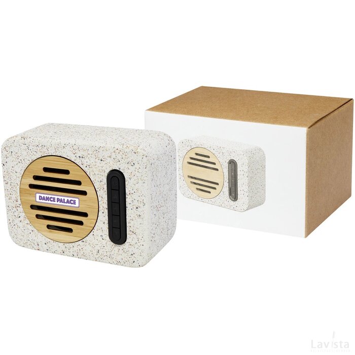 Terrazzo Bluetooth® speaker van 5 W Naturel