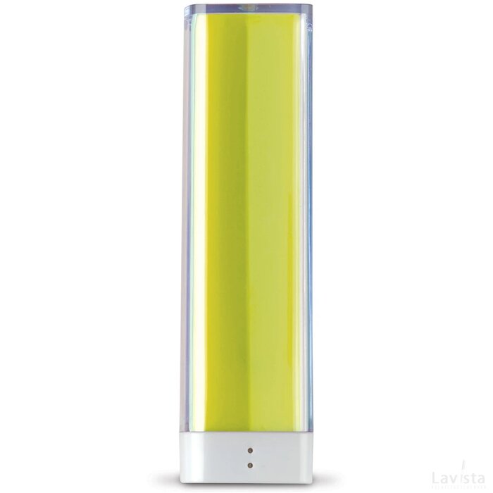 Powerbank transparant 2200mAh transparant licht groen