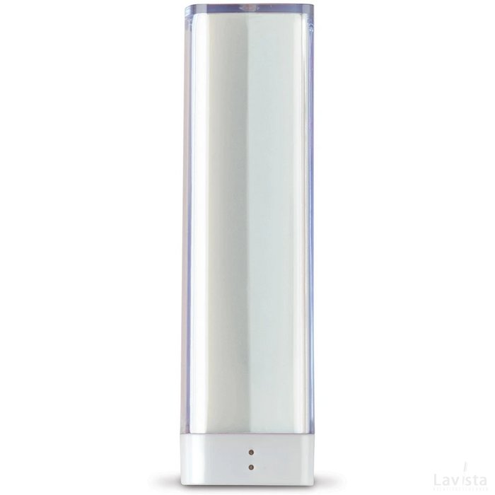 Powerbank transparant 2200mAh transparant wit
