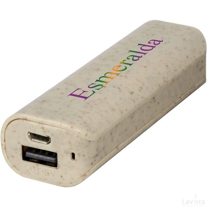 Yoko 1200 mAh powerbank van tarwestro Beige