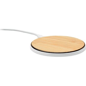 Draadloze oplader 10w in bamboe Despad + hout Draadloze oplader 10w in bamboe Despad + hout