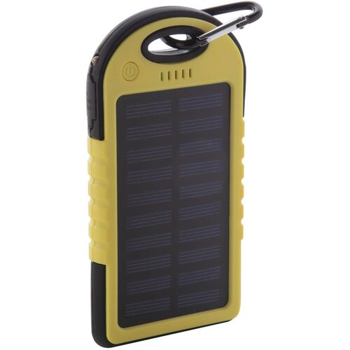 Lenard Usb Power Bank Met Zonne Energie Lader Geel
