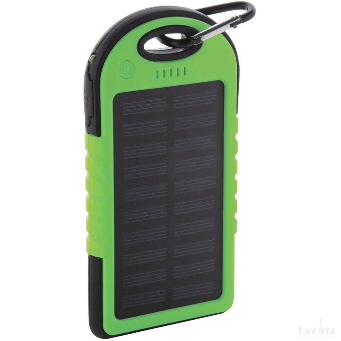 Lenard Usb Power Bank Met Zonne Energie Lader Groen