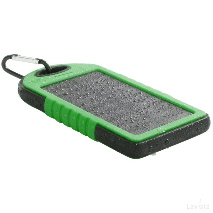 Lenard Usb Power Bank Met Zonne Energie Lader Groen