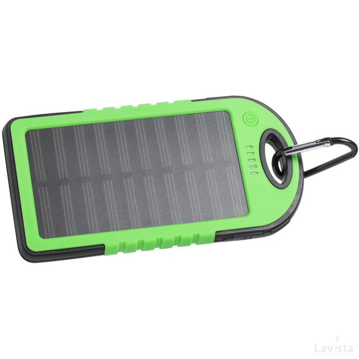 Lenard Usb Power Bank Met Zonne Energie Lader Groen