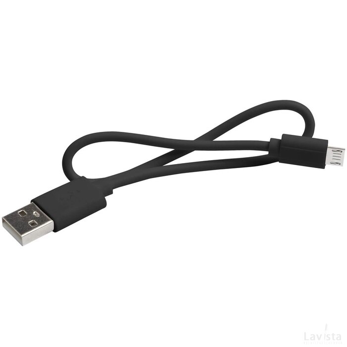 Lenard Usb Power Bank Met Zonne Energie Lader Zwart