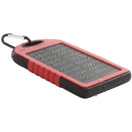 Lenard Usb Power Bank Met Zonne Energie Lader Rood