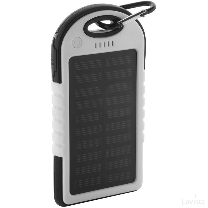Lenard Usb Power Bank Met Zonne Energie Lader Wit
