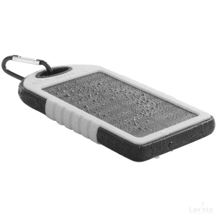 Lenard Usb Power Bank Met Zonne Energie Lader Wit