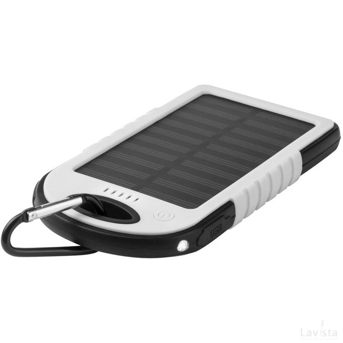 Lenard Usb Power Bank Met Zonne Energie Lader Wit