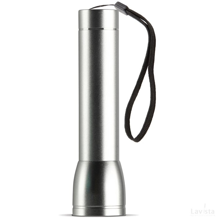 Powerbank zaklamp 2200mAh zilver