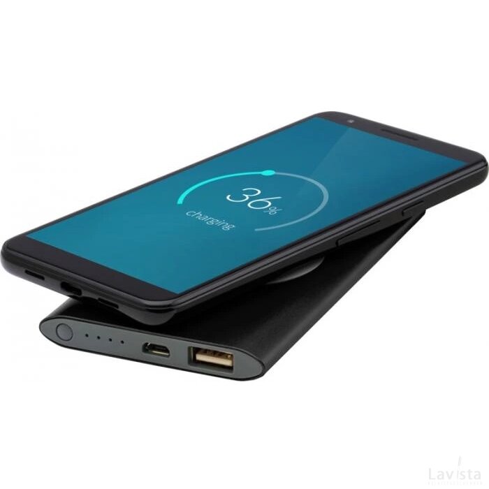 Juice 4000 mAh draadloze powerbank Zwart