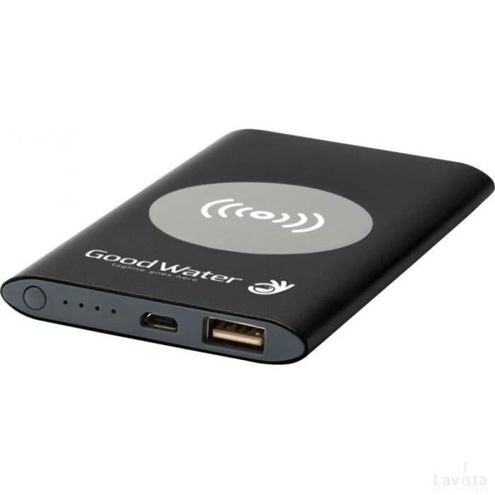 Juice 4000 mAh draadloze powerbank Zwart