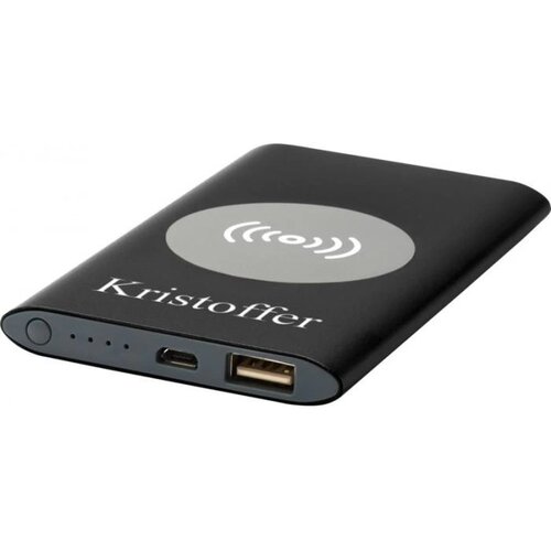Juice 4000 mAh draadloze powerbank Zwart