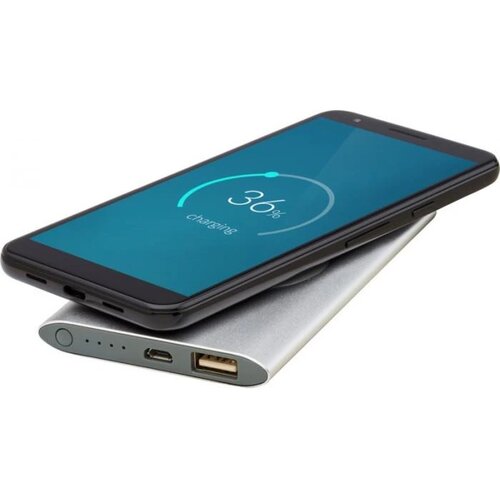 Juice 4000 mAh draadloze powerbank Zilver