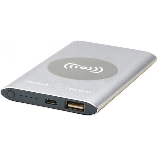 Juice 4000 mAh draadloze powerbank Zilver