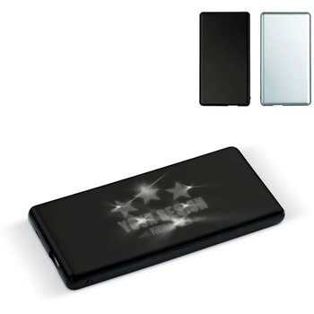 Light-up logo powerbank 4000mAh zilver / zwart