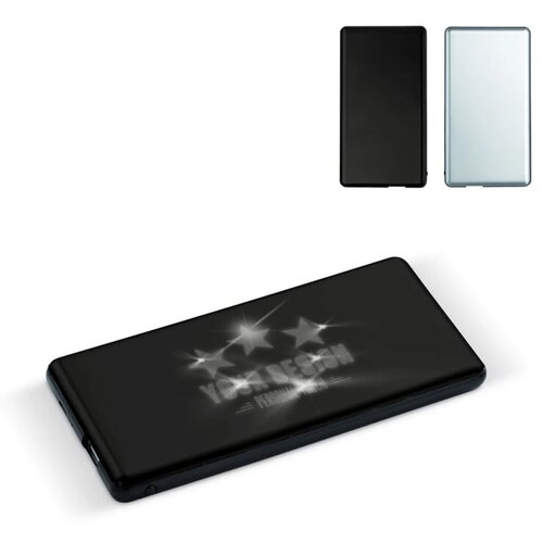 Light-up logo powerbank 4000mAh zilver / zwart