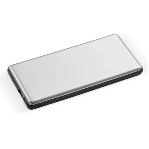 Light-up logo powerbank 4000mAh zilver / zwart
