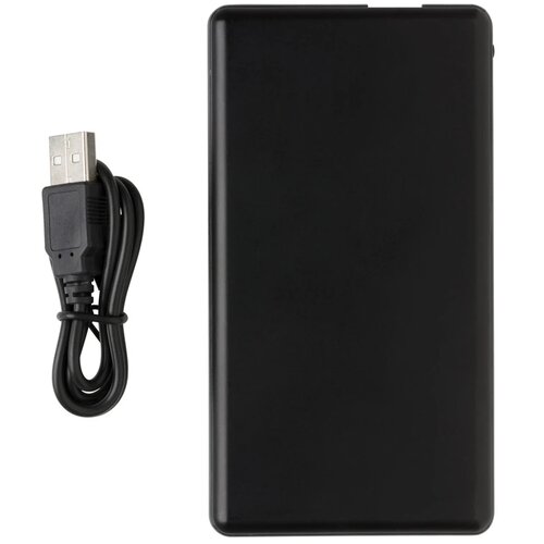 Light up logo 4.000 mAh powerbank zwart