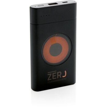 Encore 8.000 mAh powerbank met draadloze oplader zwart Encore 8.000 mAh powerbank met draadloze oplader zwart