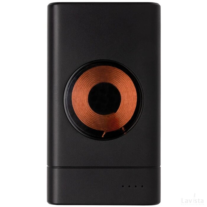 Encore 8.000 mAh powerbank met draadloze oplader zwart