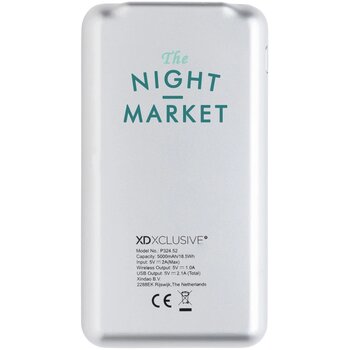 Vogue 5.000 mAh 5W draadloze powerbank zwart