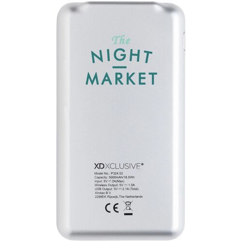 Vogue 5.000 mAh 5W draadloze powerbank zwart
