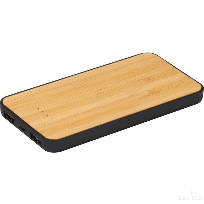 Powerbank en draadloze oplader, 8000 mAh beige