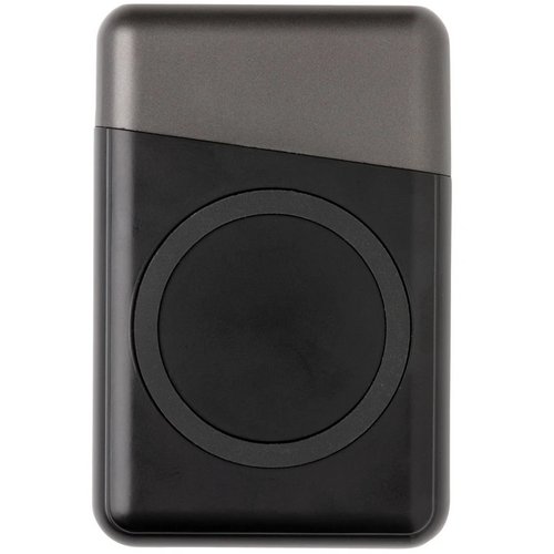 Ultimate 5.000 mAh powerbank met draadloze oplader zwart, grijs