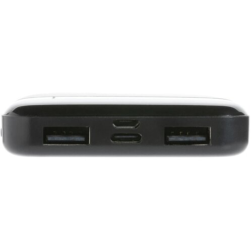 RCS standaard recycled plastic wireless powerbank zwart