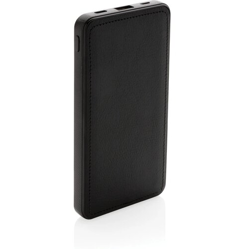 Tusca 10.000 mAh PU powerbank zwart