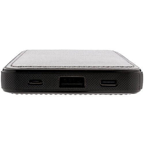 Tusca 10.000 mAh PU powerbank zwart