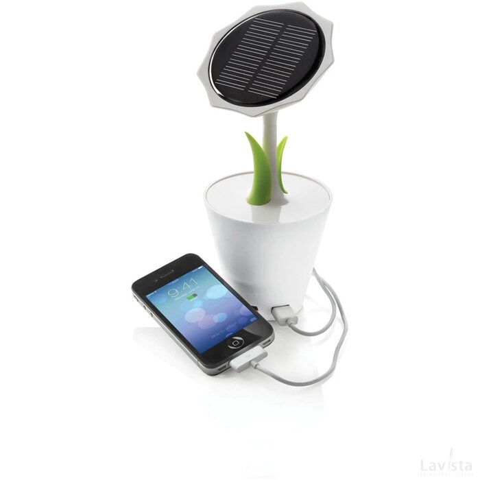 Solar sunflower 2.500 mAh wit, groen