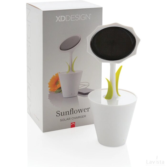 Solar sunflower 2.500 mAh wit, groen