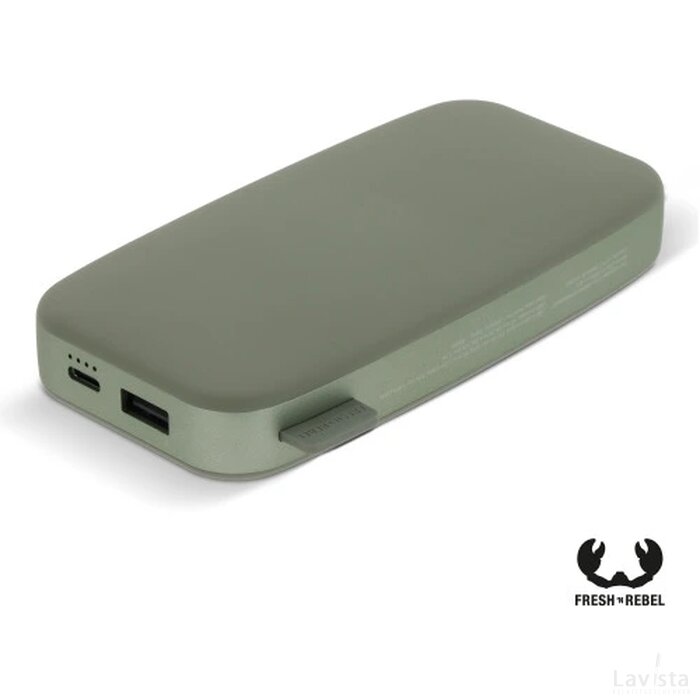 2PB12100 | Fresh 'n Rebel Powerbank 12.000mAh USB-C Ultra Fast Charging 20W dried green