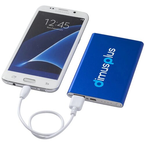Pep aluminium powerbank 4000 mAh koningsblauw Koningsblauw