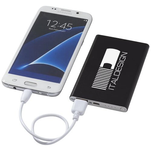 Pep aluminium powerbank 4000 mAh Zwart