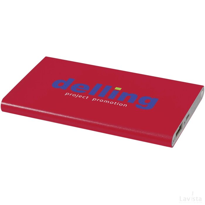 Pep aluminium powerbank 4000 mAh Rood
