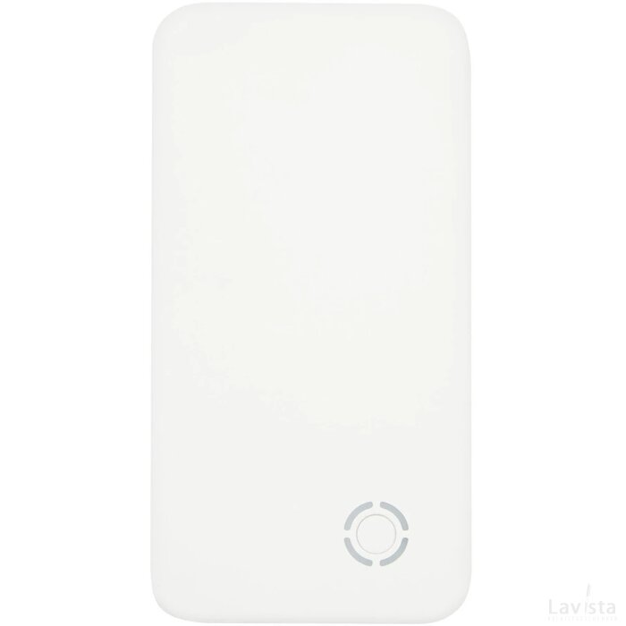 Slender slanke dubbele powerbank van 4000 mAh Wit