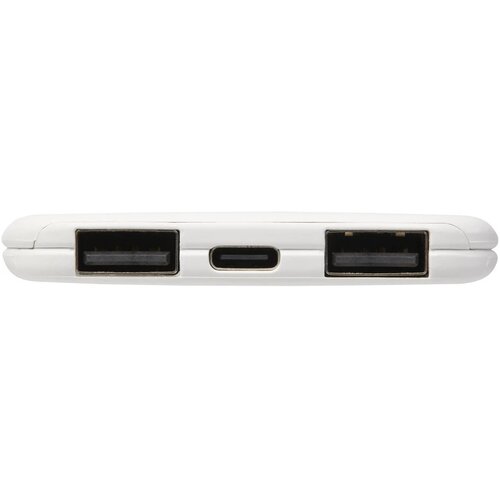 Slender slanke dubbele powerbank van 4000 mAh Wit
