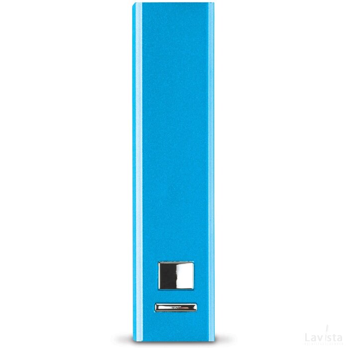 Powerbank aluminium 2200mAh lichtblauw